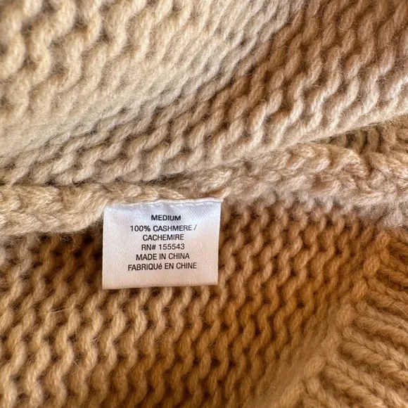 Sablyn 100% Cashmere Women's V-Neck Sweater sz M